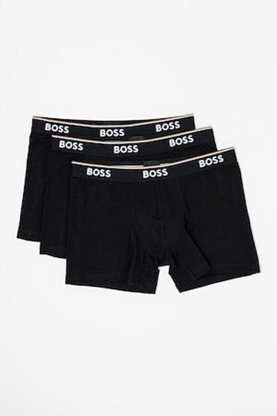 BOSS , Set of boxers with logo waistband - 3 pairs, Black, XL