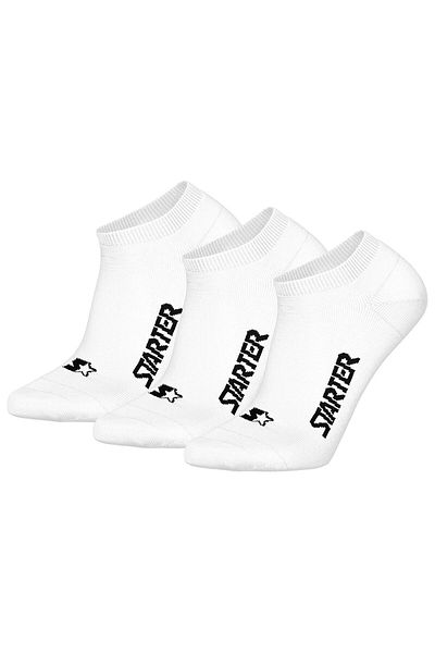 Starter Unisex Sneakersocken, 3er Pack - Sneaker Socks, Logo, Baumwollmischung