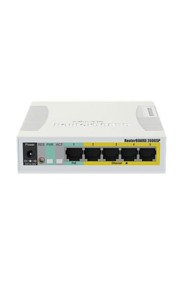 MIKROTIK RouterBOARD RB260GSP - przełącznik - 6 portów - zarządzany