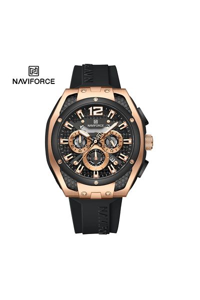 Naviforce Chronograph Sports Watch -Bold & Elegant Rose Gold Edition