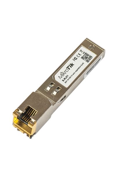 MIKROTIK | Moduł nadawczo-odbiorczy SFP (mini-GBIC) - SFP (mini-GBIC) / RJ-45 | S-RJ01 | 1 Gbps