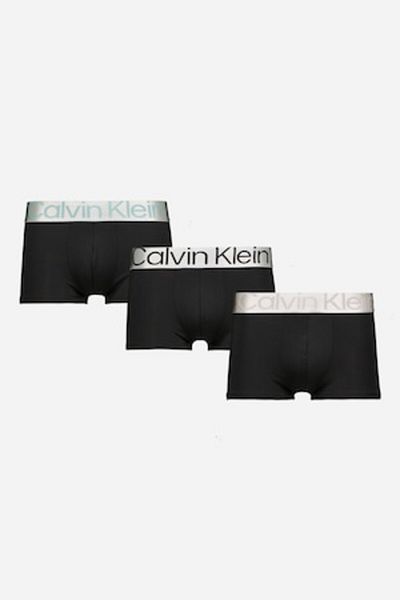 Calvin Klein , Set of Low-Rise Boxers - 3 Pairs, Black, Dark Black, Size L