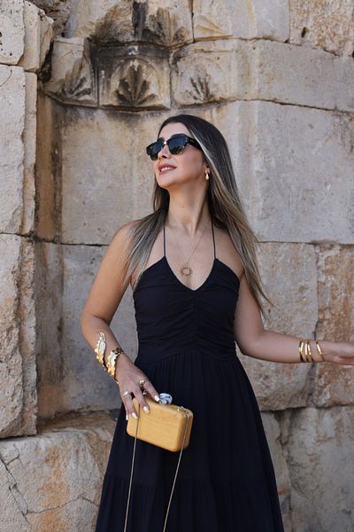 bytugcekaya Rochie casual cu șnur albastru bleumarin