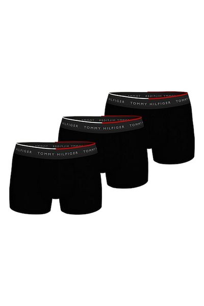 Tommy Hilfiger , Set de boxeri cu logo - 3 perechi, Negru, L