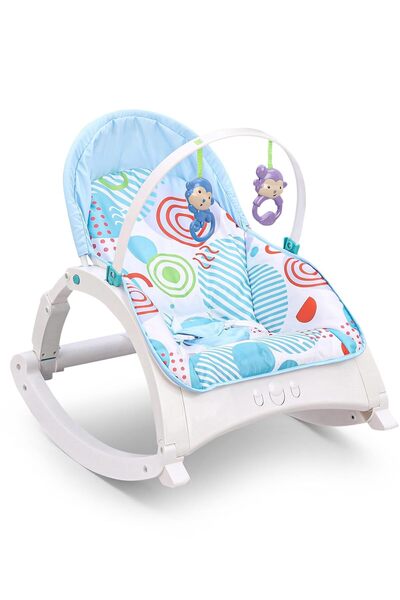 rexa كرسي هزاز محمول للأطفال حديثي الولادة وحتى الأطفال الصغار - مقعد مهدئ مت...