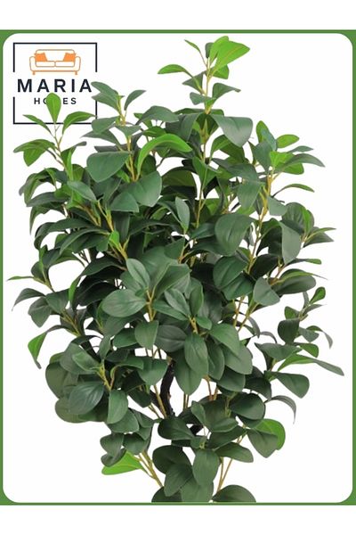 MARIA HOMES Artificial Lemon Tree 115 cm – Indoor Decorative Plant with Gray Pot