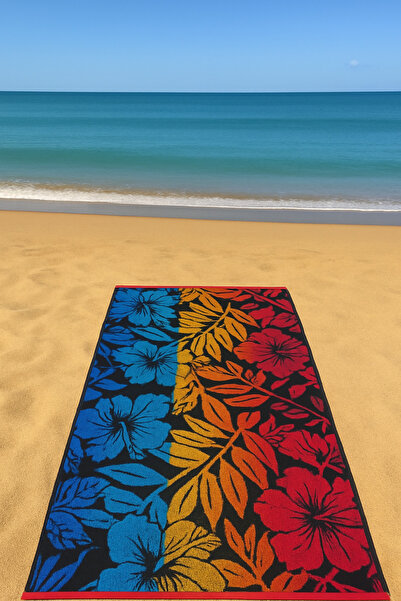 Özdilek Summer Heat Beach Hibiscus Plaj Havlusu