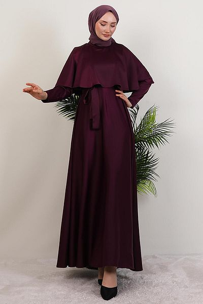 GİYZAMİLA Φόρεμα Mona Cape Μωβ