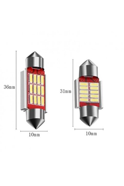 Led Light Alex Set 2 LEDURI 36 mm Canbus, Alb 12 V