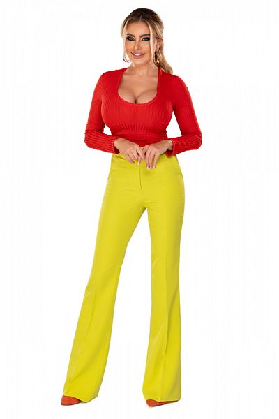 Atmosphere Fashion Casual red blouse with long sleeves