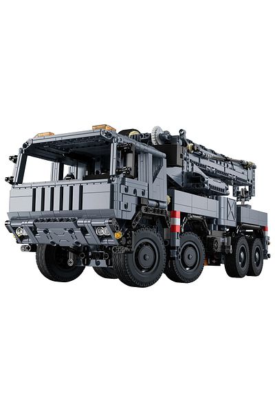 cada Military truck with crane made of building blocks C61507W, 2686 pieces