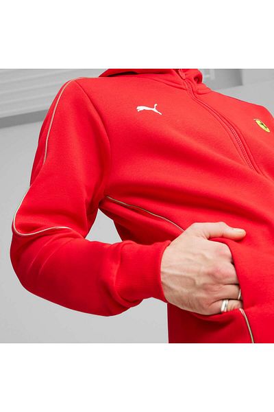 Puma Scuderia Ferrari Men's Motorsport Race Hooded Sweat Jacket