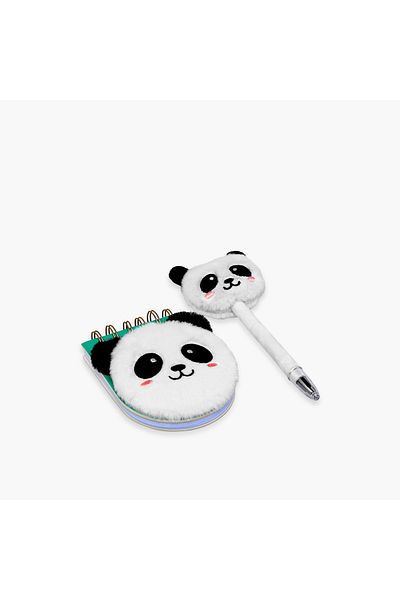 Syloon Panda Accent Notepad and Pen Set