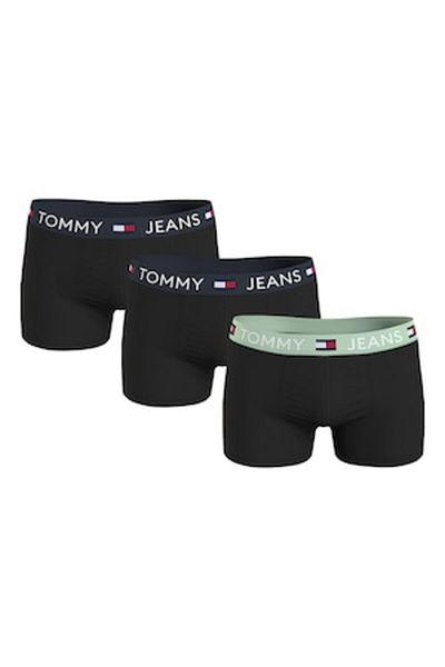 Tommy Hilfiger , Set of boxers with logo waistband - 3 pairs, Green, Black, Navy Blue, L