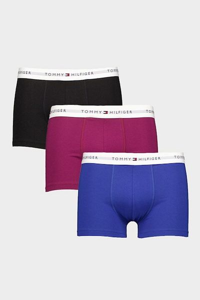 Tommy Hilfiger , Set of boxers with logo waistband - 3 pairs, Red, Black, Blue, 2XL