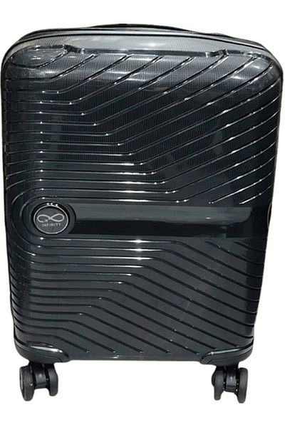INFINITY Cabin Size PP Luggage with Security Zipper and 360° Spinner Wheels