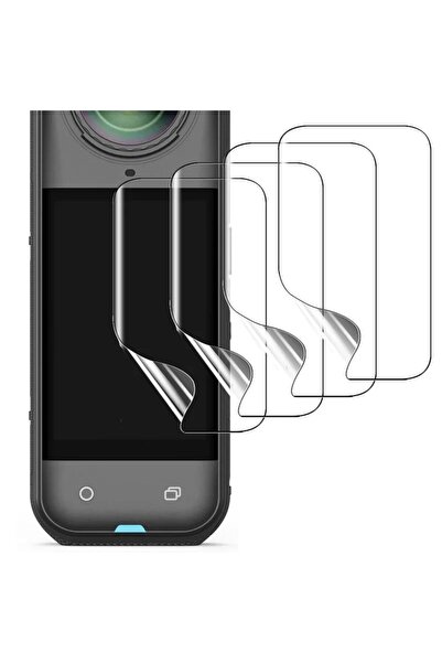 Genel Markalar Insta360 X3 Aksiyon Kamera Uyumlu 4 Adet Şeffaf Ekran koruyucu Nano Jelatin
