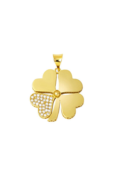 Bilezikci Yonca Kolye Ucu 14 Ayar Altın