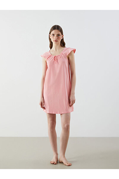 LC Waikiki Rmz Gi̇yi̇m Farkiyla Tied Roba Collar Women's Nightgown