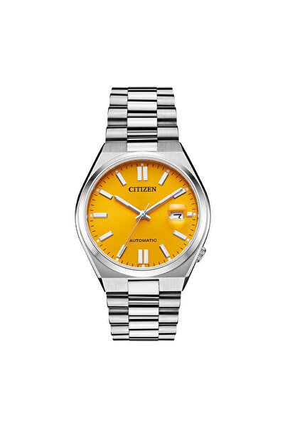 Citizen ساعة تسويوسا NJ0150-81Z للرجال - ميناء أصفر، حركة أوتوماتيكية، زجاج ياقوتي