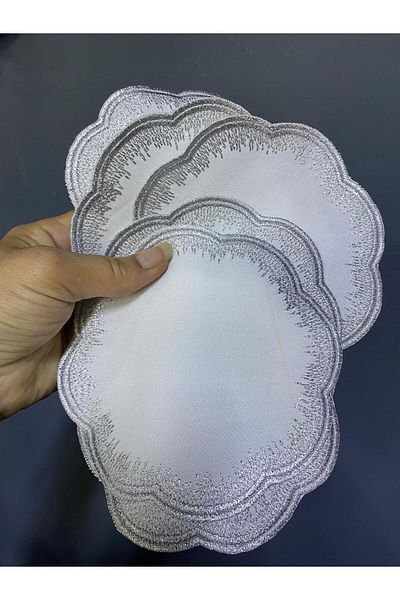 elif aksesuar 6-Piece Coffee Presentation Napkin Silver