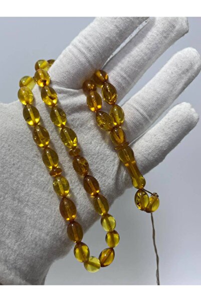 Hasyılmaz سبحة من العقيق الطبيعي من حجر الياقوت الطبيعي 33 قطعة 16.16 جرام