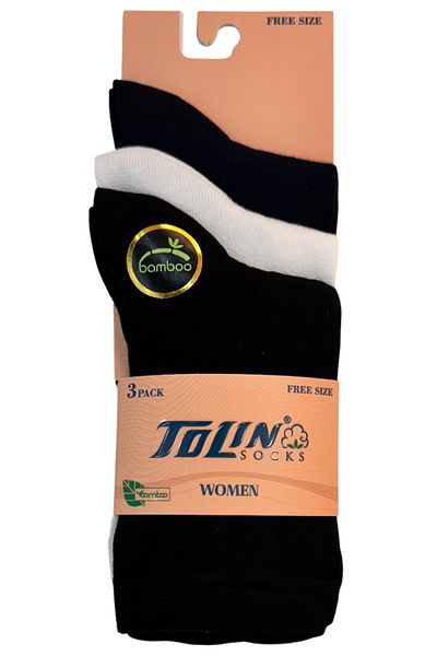 TOLIN Women's 3-Piece Bamboo Socks Set 24024