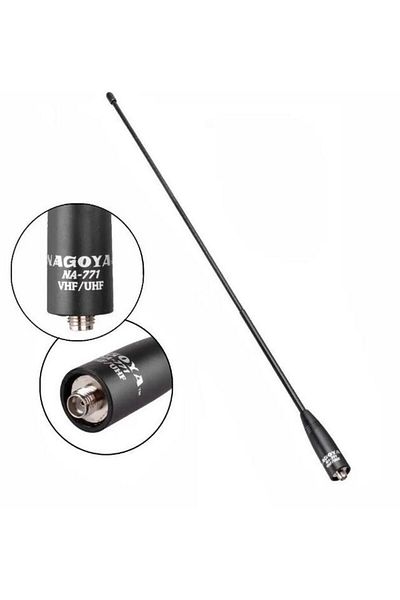 EarthKeepers Nagoya NA-771 Antenna, SMA-F Female byTHK, Band VHF/UHF for Kenwood, Puxing, Baofeng, Radio Stations