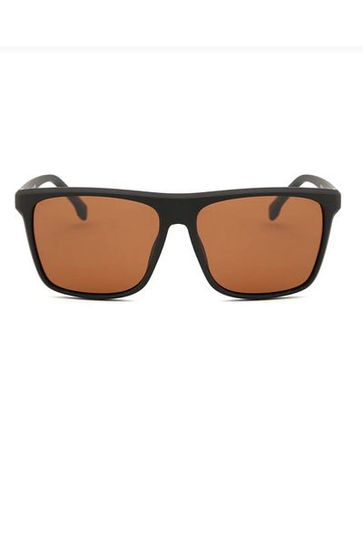 MUADEX Oval Rectangle Design Black Frame Black Glass Polarized Men's Eyeglasses