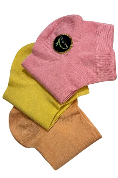 TOLIN Women's 3-Piece Bamboo Booties Socks Set 20538