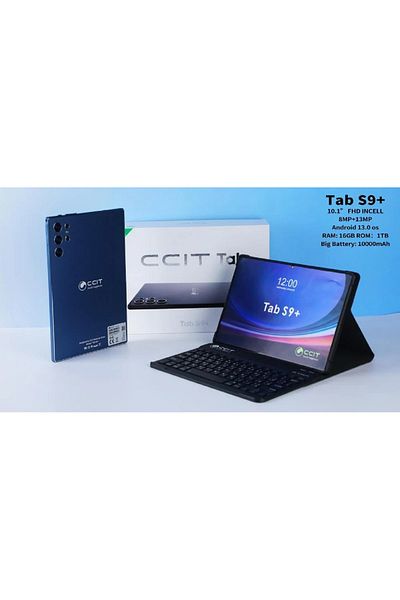CCIT S19 Pro 5G Tablet, 10.8-inch screen, 16GB RAM, 1TB storage, 10,000mAh battery, with keyboard and mouse