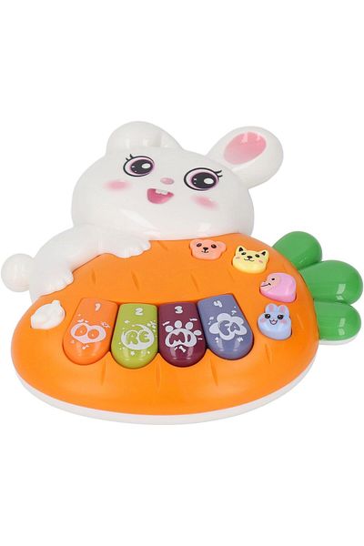 rexa Baby Piano Keyboard Toys Funny Sounds Flexible Buttons Cartoon Piano Toys Cute Animal Shape