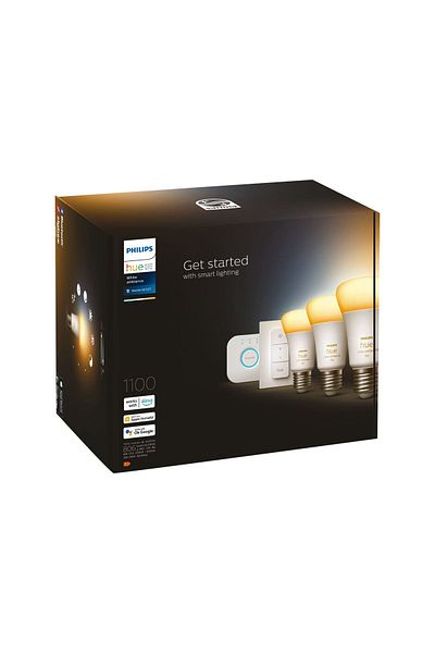 Osram Kit de pornire Philips Hue WA: becuri A60 E27 de 11 W, punte și întrerupător, 16 milioane de culori 2200-6500 K