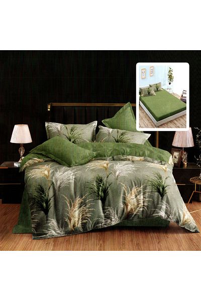 NufJoy Fine Cotton Linen 6 pieces Fitted sheet for mattress 160x200 cm or 180x200 cm