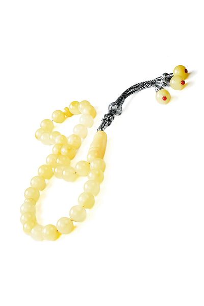 TESBİHCİBABA Special Series Petesburg Kazaz Kamçı Kaya Drop Amber Prayer Beads