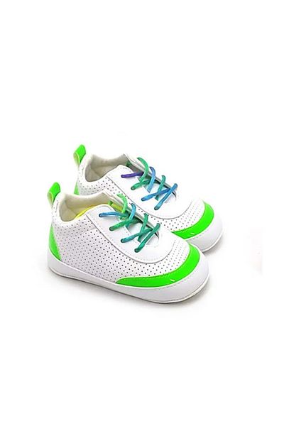 LOVE MAXX Funny 17-18-19 Colorful Sports Booties Shoes Green