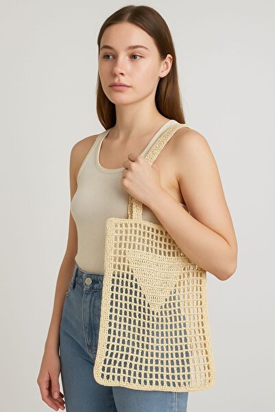 BUJİTOYS HASIR ÖRGÜ FİLE ÇANTA