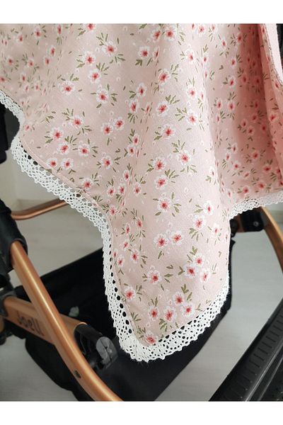 ilkimbebe Floral Lace Double Sided Baby Stroller Cover