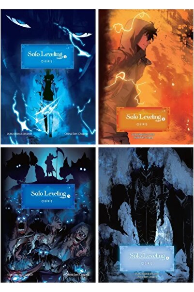 Komikşeyler Yayıncılık Solo Leveling Webtoon 1-2-3-4 set (Kuşe Kağıt-4 kitap)