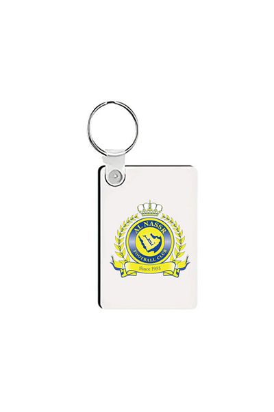 Generic Rectangular keychain with Al-Nassr Club logo design