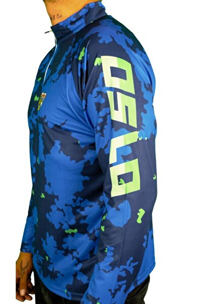 Oslo Μπλουζάκι Performance Fisherman Blue Camo