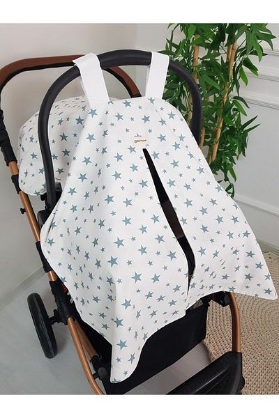 ilkimbebe Geometric, Starry Double Sided Baby Stroller Cover