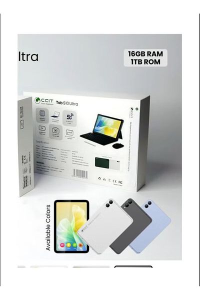 CCIT Tab S10 Ultra tablet, 10.1" screen, 16GB RAM, 1TB storage