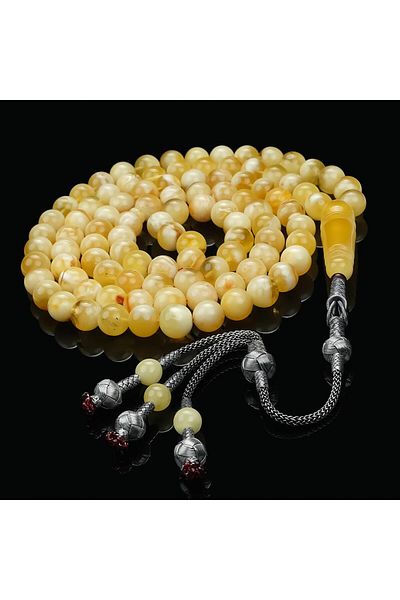 TESBİHCİBABA Kaliningrad Kazaz Whip Drop Amber Prayer Prayer Beads