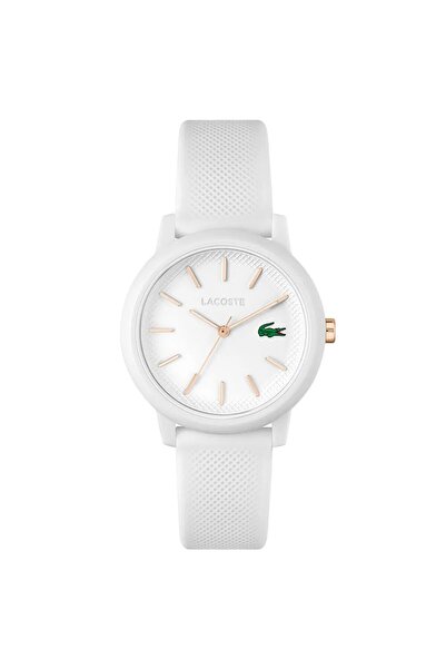 Lacoste LAC2001211 BEYAZ SİLİKON KORDON KADIN KOL SAATİ