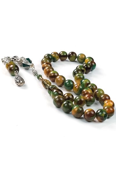 TESBİHCİBABA Bukhara Collection Sultan Tassel Tightening Amber Prayer Beads