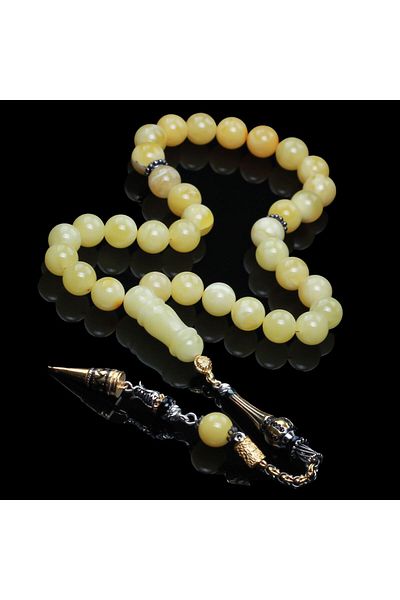 TESBİHCİBABA Premium Class Kaliningrad Unique Design Amber Prayer Beads