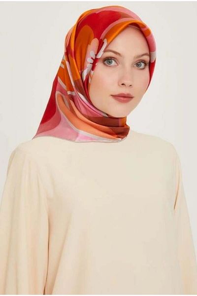 Armine Μεταξωτό Φουλάρι 2025 Χειμώνας - 9200-50 Red Twill