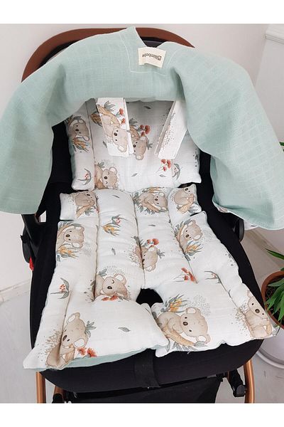ilkimbebe Koala Double Sided Baby Stroller Cover, Stroller Cushion