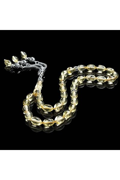 TESBİHCİBABA Special Color Drop Amber Prayer Beads with Transparent Structure